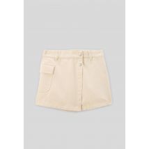 Jupe velours en coton, certifié oeko-tex - Beige clair - 10 ans - Enfant Fille - Monoprix