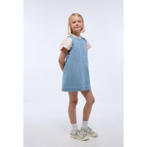Robe chasuble en jean - Bleu clair - 6 ans - Enfant Fille - Monoprix