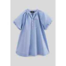 Robe ample en coton bio - Bleu - 6 ans - Enfant Fille - Monoprix