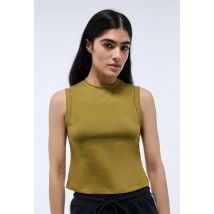 Sport - Crop top de sport uni - Vert - M - Femme