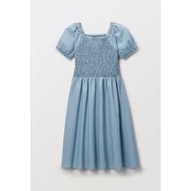 Robe manches courtes en jean - Bleu clair - 12 ans - Enfant Fille - Monoprix
