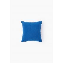 Coussin carré, 40x40cm, 100% coton - Bleu - Unique - Monoprix