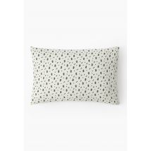 Taie d'oreiller rectangle en gaze de coton imprimée, 100% coton bio gots, 50x70cm - Rose clair - 50x70 cm - Monoprix