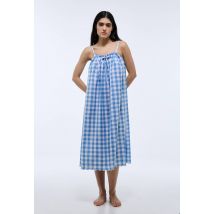Cdn vichy coton - Bleu - M - Femme - Monoprix