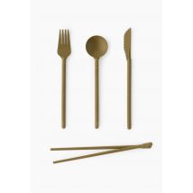 Bini - Kit de couverts nomade - Vert foncé - Unique