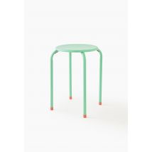 Tabouret empilable, 30xh45cm, en métal - Vert clair - Unique - Monoprix