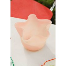 Petit vase vague, 12,5xh9cm, en verre - Rose clair - Unique - Monoprix