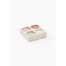 Set 4 bougies fleurs, 4,9x2,5cm, en cire - Multicolore - Unique - Monoprix