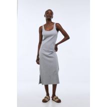 Robe de plage côtelée - Gris - S - Femme - Monoprix