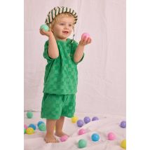 Bout'chou - T-shirt manches courtes en éponge - Vert - 18 mois - Bébé