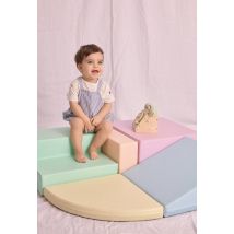 Bout'chou - Set barboteuse rayée et tee-shirt imprimé - Bleu - 9 mois - Bébé