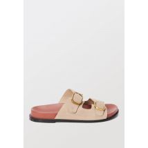 Sandales en cuir - Beige - 40 - Femme - Monoprix Premium