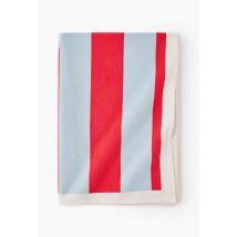 Fouta simple grande taille imrpimé, 180x200cm, 100% coton bio, - Rouge - Unique - Monoprix
