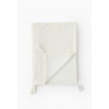 Fouta rayé lurex, 100x180cm, 100% coton - Beige Ecru - Unique - Monoprix