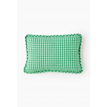 Coussin repose tête vichy, 25x35cm - Vert - Unique - Monoprix