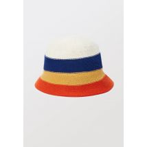Chapeau à rayures - Bleu - Unique - Femme - Monoprix
