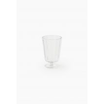 Verre à pied finition facetée, 21 cl - Transparent - Unique - Monoprix