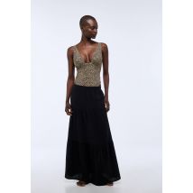 Jupe en coton bio gots - Noir - L - Femme - Monoprix