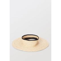 Visière en raphia - Beige clair - Unique - Femme - Monoprix