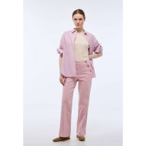Jean large à pont uni - Rose - 40 - Femme - Monoprix