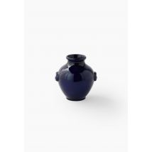 Vase, 14xh14,5cm, en céramique, fabriqué au portugal - Bleu foncé - Unique - Monoprix
