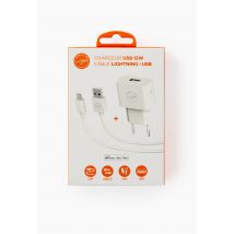 Pack chargeur secteur et câble usb vers lightning