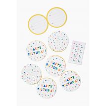 8 invitations happy birthday