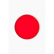 8 assiettes ronde de 23cm, coloris rouge