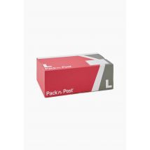 Boîte postale l, en carton, rouge / gris