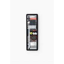 Etui carton x 5 creative tips arty noir
