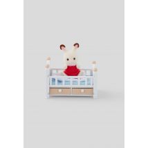 Le bébé lapin chocolat et lit - sylvanian families