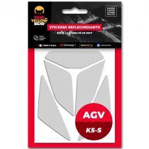 Stickers Réfléchissants Fear The Yellow Bear REPLICA AGV K5 / K1