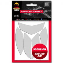 Stickers Réfléchissants Fear The Yellow Bear REPLICA SCORPION EXO 520 AIR