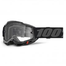 Masque cross 100% ACCURI 2 ENDURO MOTO Noir - Clair 2025