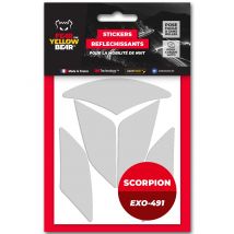 Stickers Réfléchissants Fear The Yellow Bear REPLICA Scorpion Exo 491