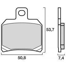 Plaquettes de freins Brembo sinter métal fritté arrière (Spécial S selon modèle)