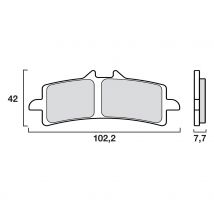 Plaquettes de freins Brembo Sinter Métal Fritté sport avant