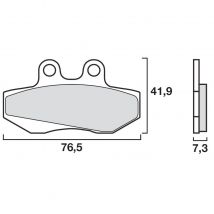 Plaquettes de freins Brembo Organique avant