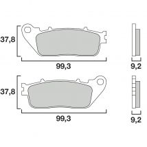 Plaquettes de freins Brembo Sinter Métal Fritté arrière