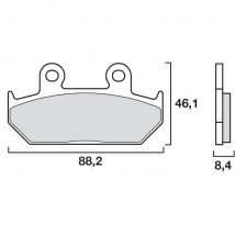 Plaquettes de freins Brembo Organique avant