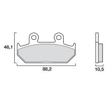 Plaquettes de freins Brembo Organique avant