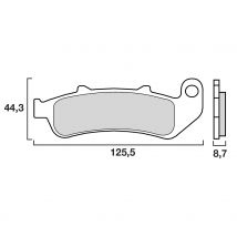 Plaquettes de freins Brembo Sinter Métal Fritté arrière