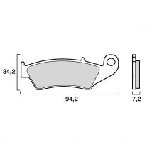 Plaquettes de freins Brembo Sinter Métal Fritté Racing avant