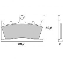 Plaquettes de freins Brembo Sinter Métal Fritté sport avant