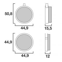 Plaquettes de freins Brembo Organique avant