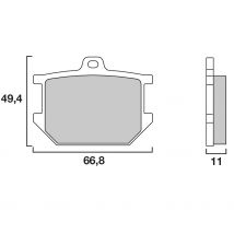 Plaquettes de freins Brembo Organique avant/arrière (selon modèle)