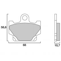 Plaquettes de freins Brembo Organique avant/arrière (selon modèle)