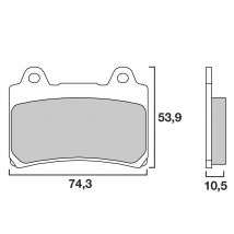 Plaquettes de freins Brembo Organique Avant