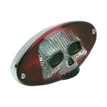 Feux arrière Drag Specialties Universal Oval Skull
