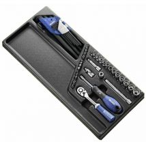 Boite à outils Expert Module d'outils douilles et cliquets 1/4'' - plateau plastique
